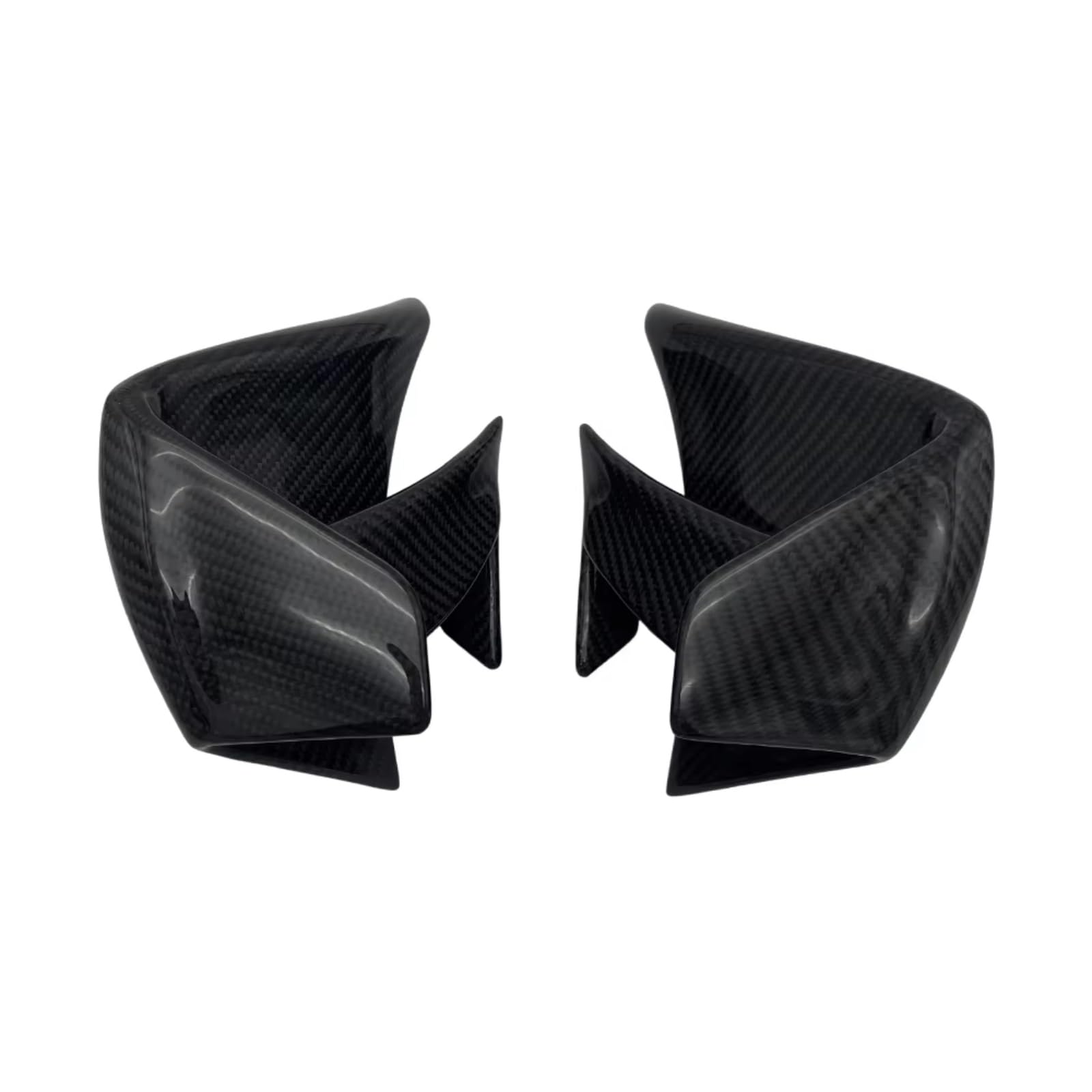 YSSLYEU Motorrad-Winglets Kompatibel Mit Suzuki Für GSX-R1000 Für GSX-R1000R 2017–2023 Aerodynamische Motorrad-Seitenflügel Fester Wind Für Flügel-Spoiler-Verkleidungsset(Matte Carbon Fiber) von YSSLYEU