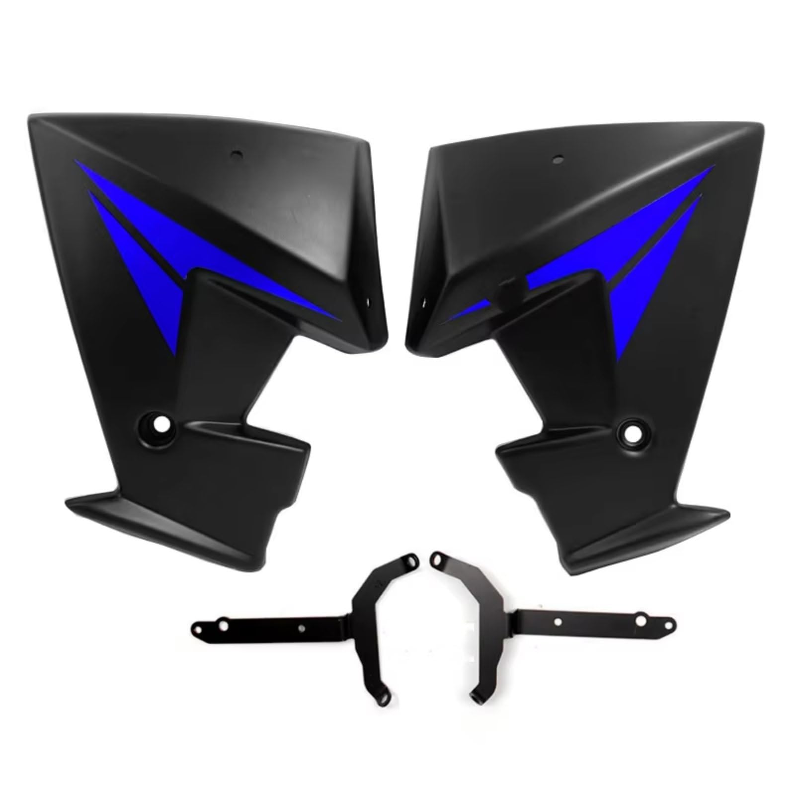 YSSLYEU Motorrad-Winglets Kompatibel Mit Yamaha Für MT-07 Für FZ-07 2014–2018 Motorrad-Kühler-Seitenteile Rahmenschutz Schutzabdeckung Verkleidung Spoiler Styler(Blue) von YSSLYEU