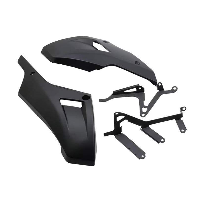 YSSLYEU Motorrad-Winglets Kompatibel Mit Yamaha Für MT-07 Für FZ07 Für Tracer700 Motorspoilerbauch Für Pan Unterer Verkleidungsrahmenschutz Motorschutz(Black) von YSSLYEU