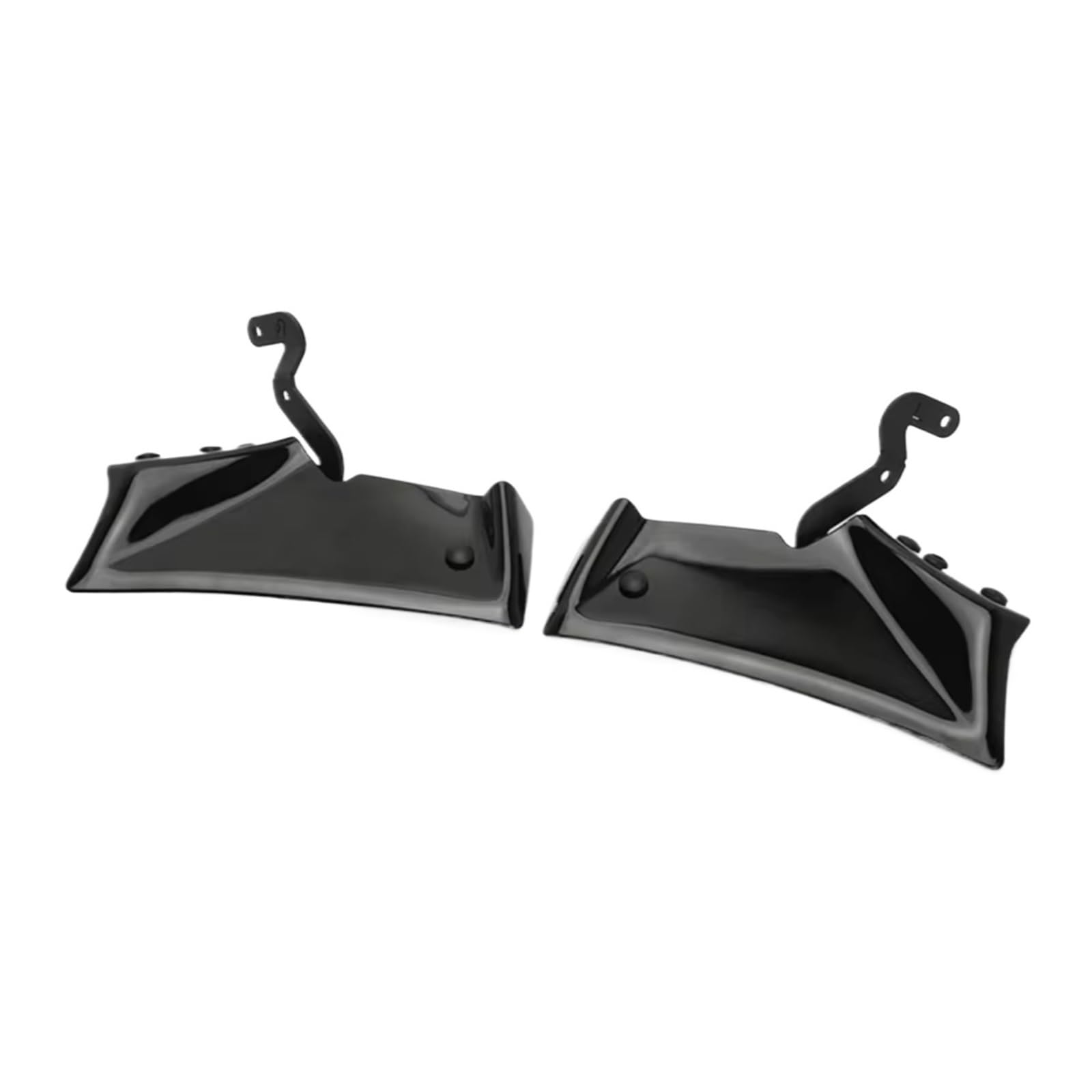YSSLYEU Motorrad-Winglets Kompatibel Mit Yamaha Für MT-10 Für Mt10 SP 2022 2023 2024 Motorrad-Vorderrad-Kotflügel Schnabel Nase Downforce-Gugel Spoiler-Abdeckung(Bright Black) von YSSLYEU