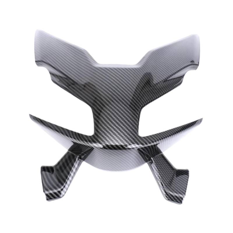 YSSLYEU Motorrad-Winglets Kompatibel Mit Yamaha Für TMAX 560 2022 2023 2024 Vorderseite Der Oberen Seite Abdeckungszubehör Bat Cowl Motorcycle Kopfabdeckung(ABS Carbon Black) von YSSLYEU