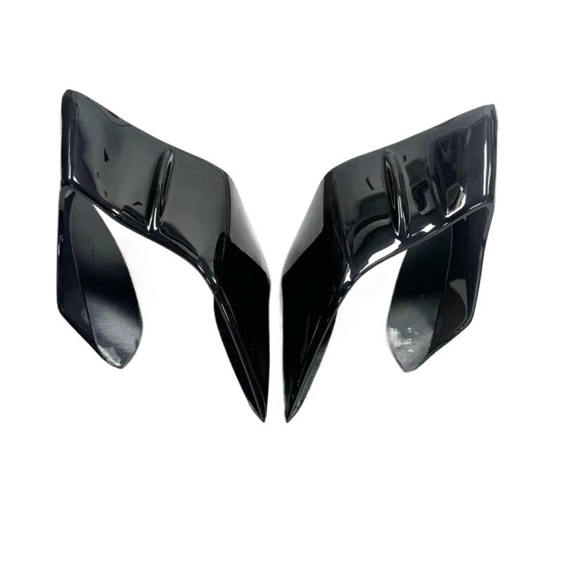 YSSLYEU Motorrad-Winglets Kompatibel Mit Yamaha Für YZF-R1/R1M 2015–2024 Für YZF-R6 2017–2023 Aerodynamischer Rahmen Luftführung Spoiler Querruder Motorrad Fest Für Flügelabdeckung(Bright Black) von YSSLYEU