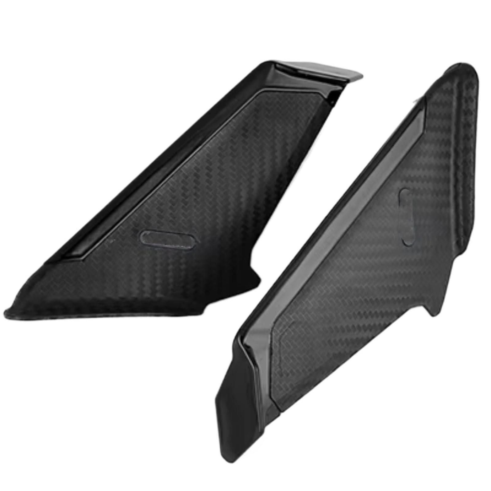 YSSLYEU Motorrad-Winglets Kompatibel Mit Yamaha Für YZF-R1/R6/R7/R15/R25/R3/R125 Motorradverkleidung Winglet Aerodynamische Seite Für Wing Fin Spoiler Motorradzubehör(Black) von YSSLYEU