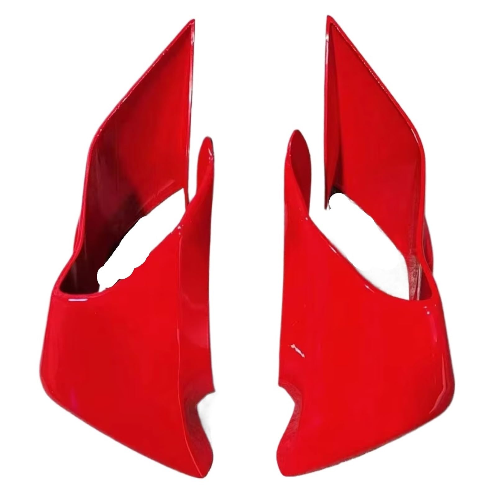 YSSLYEU Motorrad-Winglets Kompatibel Mit Yamaha Für YZF-R1 Für YZF-R1M 2019–2024 Für Wing Air Guide Spoiler Querruder Motorrad Fixiert Für Flügelabdeckung(Red) von YSSLYEU