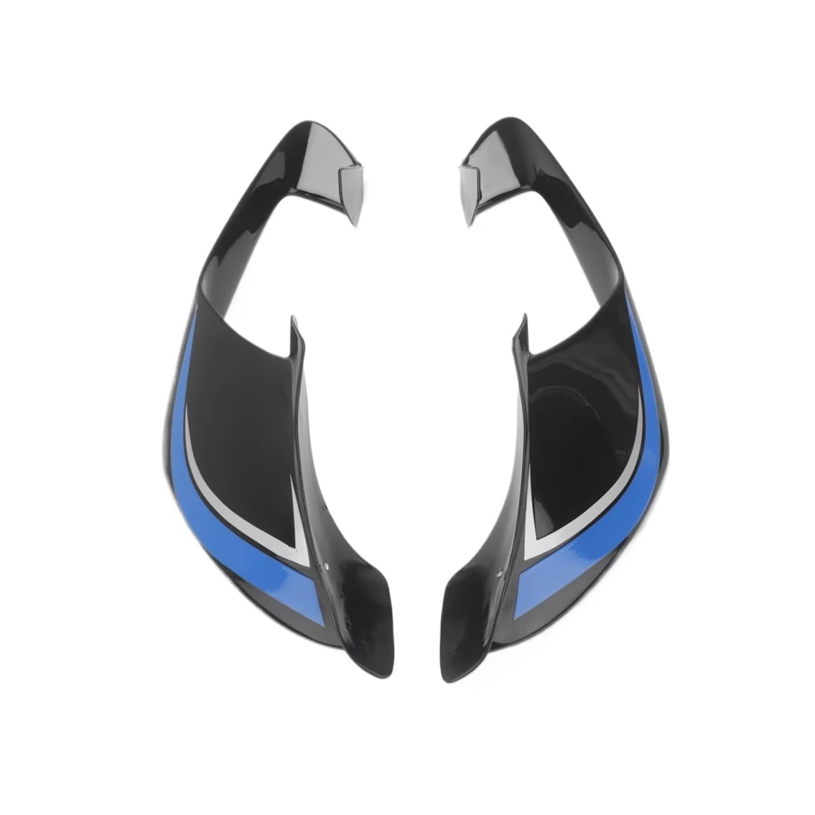 YSSLYEU Motorrad-Winglets Kompatibel Mit Yamaha Für YZF-R1 Für YZF-R1M 2020–2024 Motorrad-Sport-Abtrieb Nackte Seitenspoiler Winglet-Kit Spoiler-Windflügel(Glossy Black Blue) von YSSLYEU