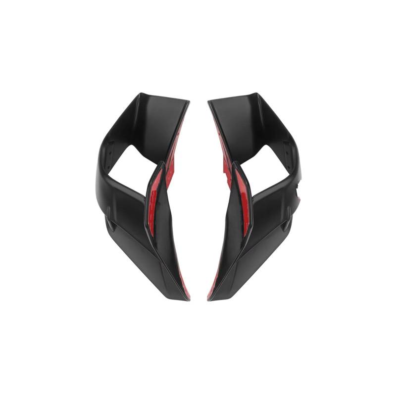 YSSLYEU Motorrad-Winglets Kompatibel Mit Yamaha Für YZF-R15 Für V4 2022 2023 Motorrad-Verkleidungsteile Fixiert Für Wing Wind Aerodynamischer Winglet-Windschutzscheiben-Spoiler(Matte Black) von YSSLYEU