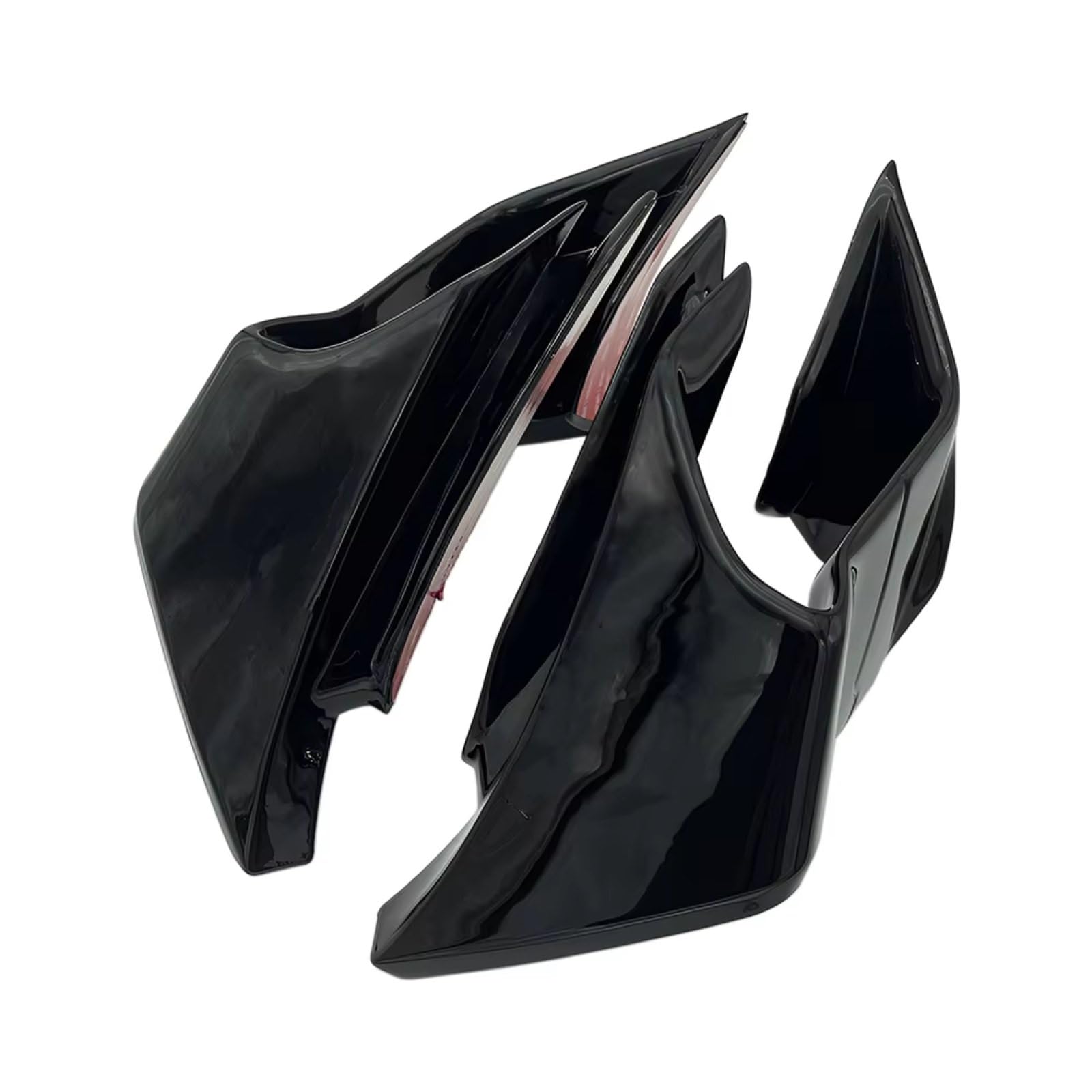 YSSLYEU Motorrad-Winglets Kompatibel Mit Yamaha Für YZF-R6 2017–2022 Motorrad-Frontverkleidung Fester Windflügel-Spoiler Aerodynamisches Winglets-Schutz-Set(Bright Black) von YSSLYEU