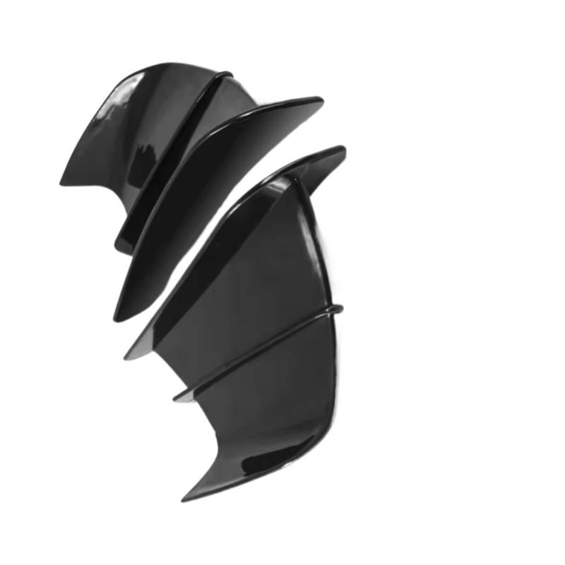 YSSLYEU Motorrad-Winglets Kompatibel Mit Yamaha Für YZF-R6 Für YZF-R3 Für YZF-R125 Motorradverkleidung Seiten-Winglet Aerodynamisch Für Flügelabweiser-Spoiler(Black) von YSSLYEU