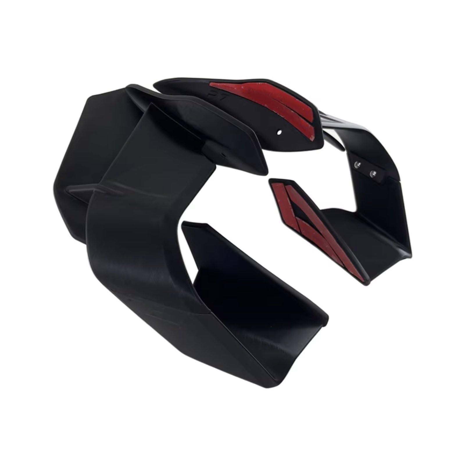 YSSLYEU Motorrad-Winglets Kompatibel Mit Yamaha Für YZFR7 2021 2022 2023 Motorrad-Nachrüstung Aerodynamische Seite, Fest Für Flügel Winglet-Spoiler Frontverkleidung Für Flügel(Matte Black) von YSSLYEU