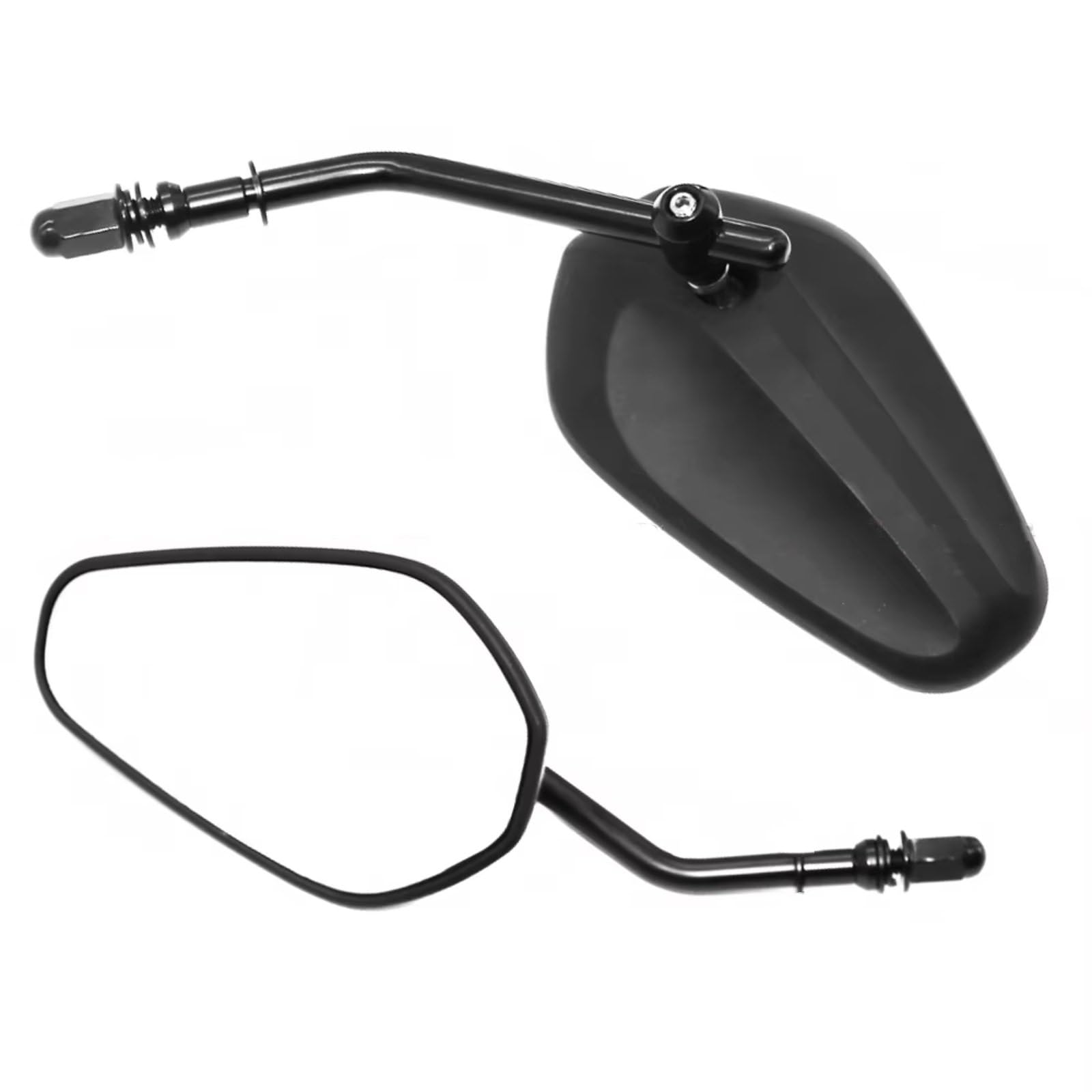 YSSLYEU Motorradspiegel Für Lenker Für Tiger 1200 GT Für Rally Für Tiger 850 Für Sport Für Tiger Für Sport 660 Für Tiger 900 GT Motorrad Rearview Außenspiegel Zubehör(Black) von YSSLYEU
