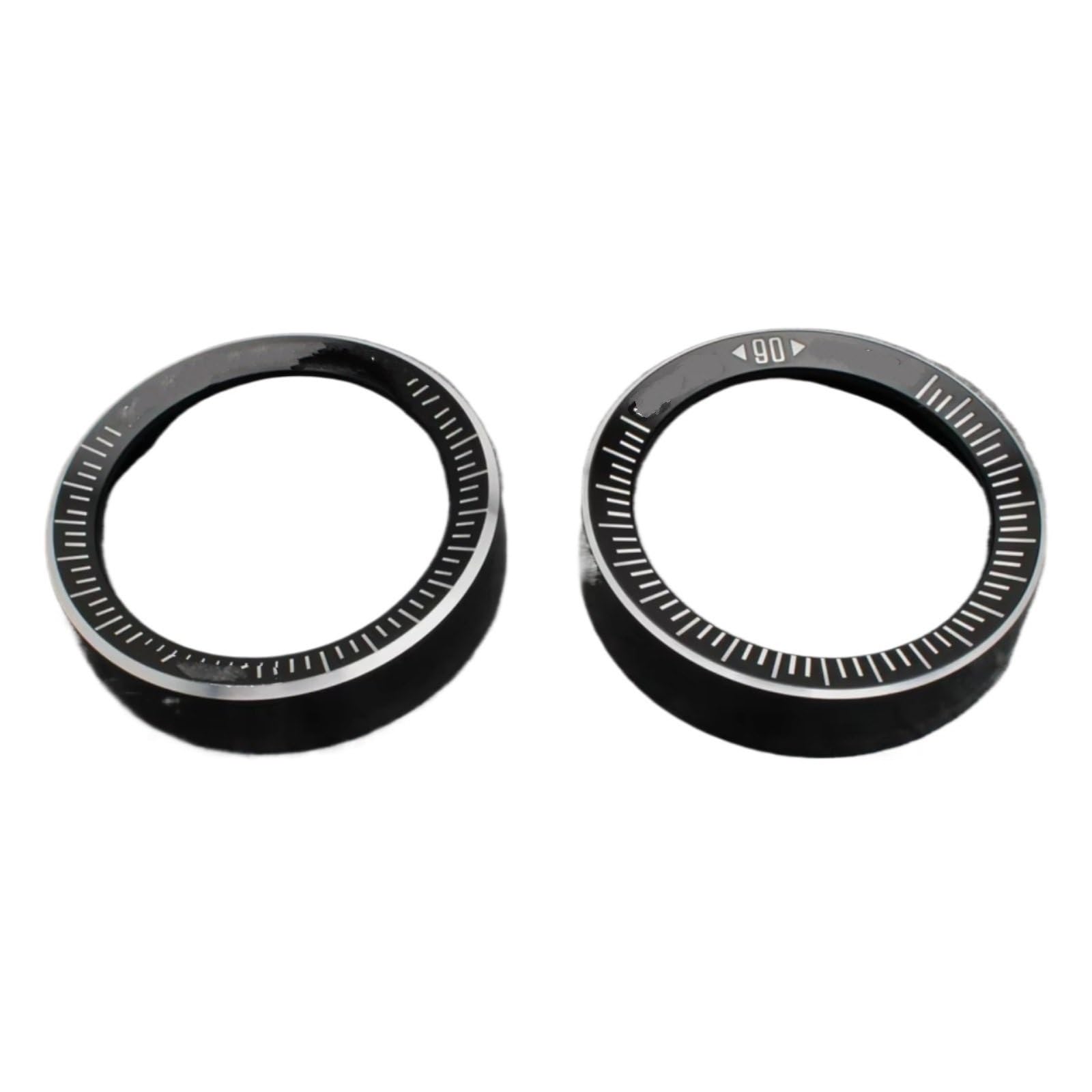 YSSLYEU Tachometer Gehäuse Abdeckung Für R-Nine T Für R9T 2019 2020 2021 2022 2023 2 Stück Motorrad Tacho Lünette Messring Drehzahlmesser Kilometerzähler Verkleidungsabdeckung(Black) von YSSLYEU