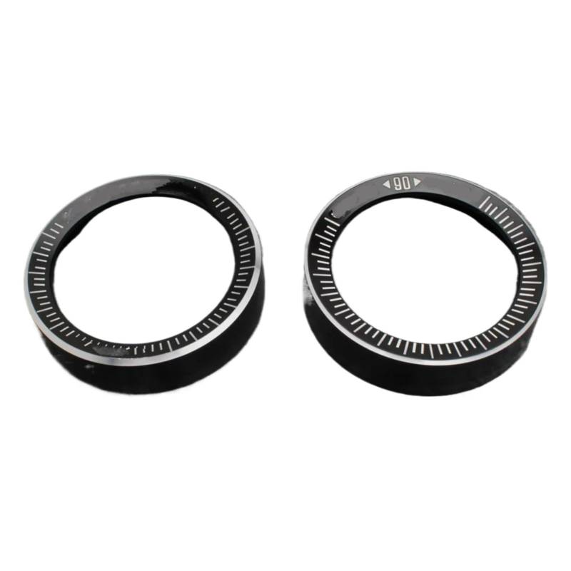 YSSLYEU Tachometer Gehäuse Abdeckung Für R-Nine T Für R9T 2019 2020 2021 2022 2023 2 Stück Motorrad Tacho Lünette Messring Drehzahlmesser Kilometerzähler Verkleidungsabdeckung(Black) von YSSLYEU