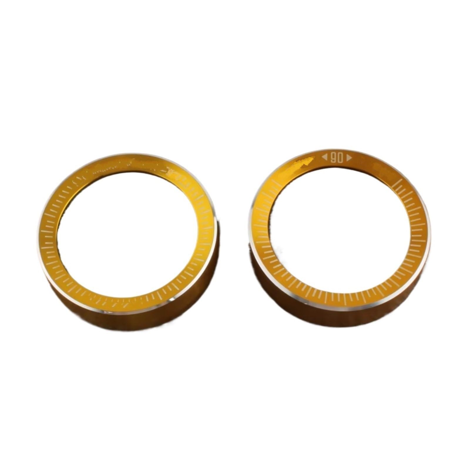 YSSLYEU Tachometer Gehäuse Abdeckung Für R-Nine T Für R9T 2019 2020 2021 2022 2023 2 Stück Motorrad Tacho Lünette Messring Drehzahlmesser Kilometerzähler Verkleidungsabdeckung(Yellow) von YSSLYEU