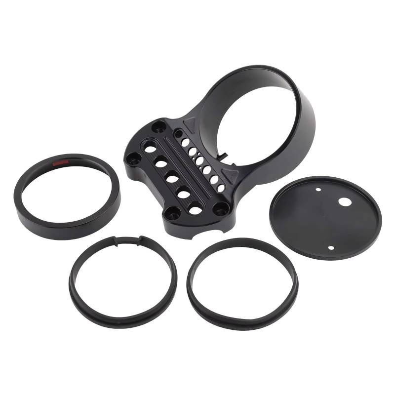 YSSLYEU Tachometer Gehäuse Abdeckung Für Sportster 883 XL 1995-2007 68513-07B Motorrad Tacho Halterung Gehäuse Front Montieren Umzug Abdeckung W Lenker Top Schellen(Black) von YSSLYEU