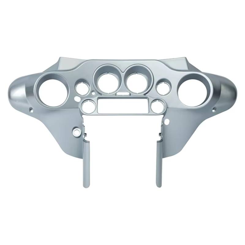 YSSLYEU Tachometer Gehäuse Abdeckung Für Touring Für Electra Für Glide Für Street Für Glide Für FLHT Für FLHTC Für Ultra Für FLHTK Motorrad Tacho Abdeckung Innenverkleidung(Style 3(Silver)) von YSSLYEU