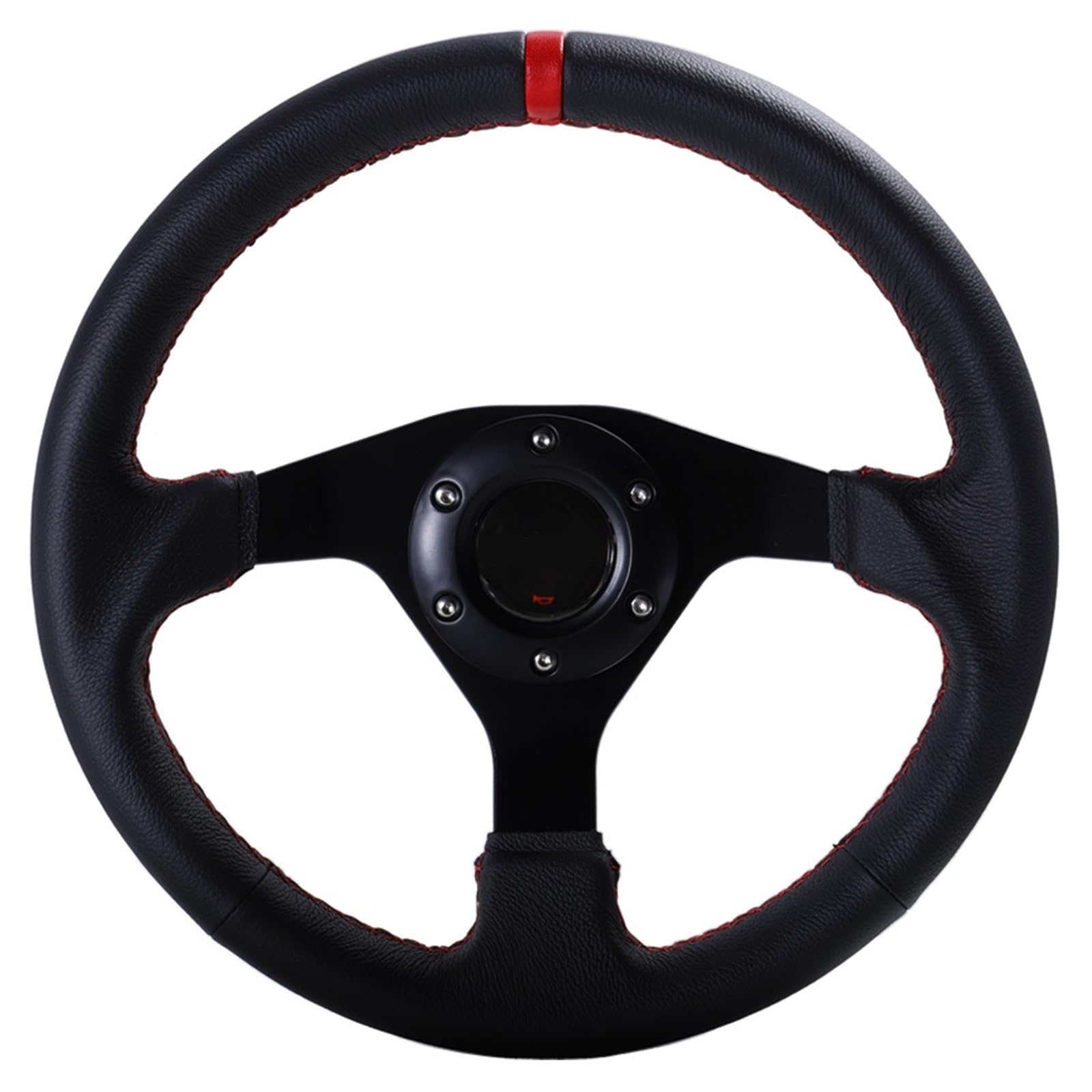 YTAFONPO Universal Rennlenkrad 320 mm Sport-Lenkrad, flach, Leder, Racing, Drift, PC, SIM-Spiel, Lenkrad-Steuerrahmen, Aluminium YTAFONPO Universal Rennlenkrad 320 mm Sport-Lenkrad, flach, Leder, Racing, Drift, PC, SIM-Spiel, Lenkrad-Steuerrahmen, Aluminium von YTAFONPO