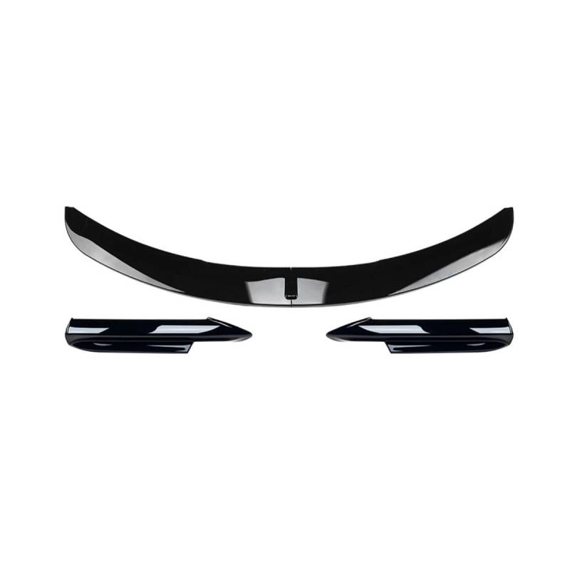 Auto Frontspoiler Frontlippe Spoiler für BMW 3 Series E90 E91 Early M-Tech 2005-2008, Anti Kollision Frontstoßstange Spoiler Body Kit, Auto Mods Exterieur,A-Glossy Black von YTECAPM
