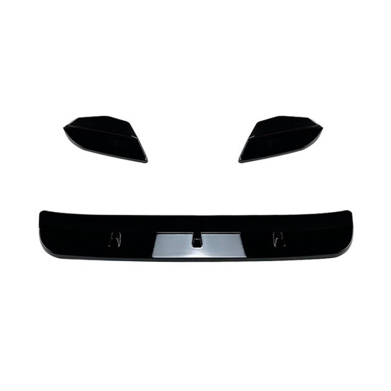 Auto Frontspoiler Frontlippe Spoiler für BMW X3M X4M F97 F98 Early 2019-2021, Anti Kollision Frontstoßstange Spoiler Body Kit, Auto Mods Exterieur,A-Glossy Black von YTECAPM