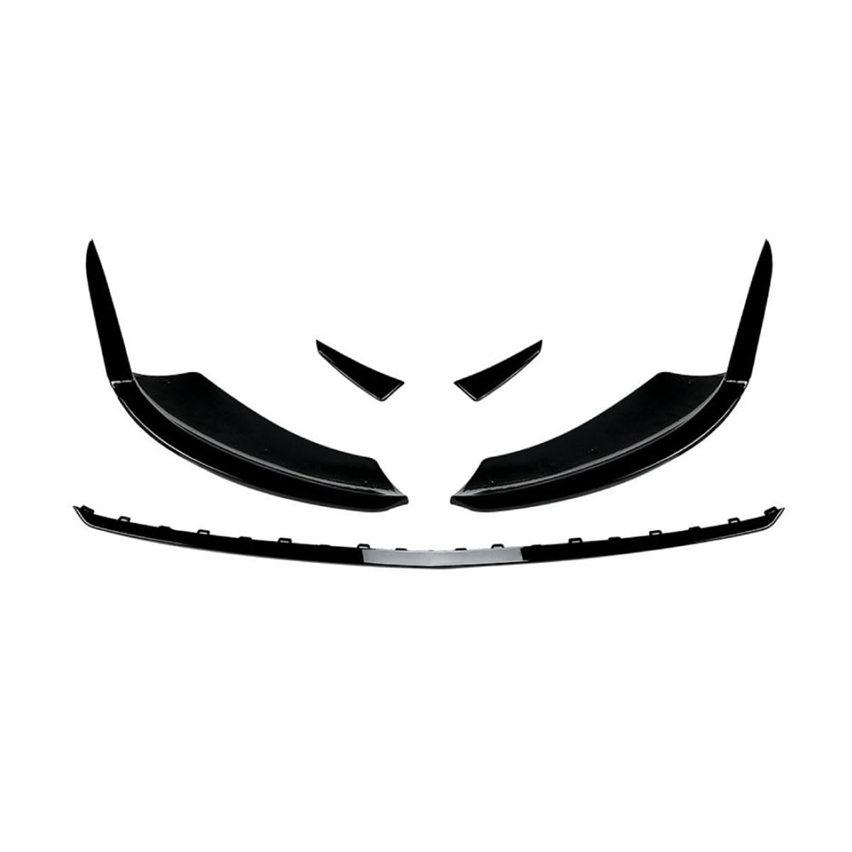 Auto Frontspoiler Frontlippe Spoiler für Benz A-Class w177 Later a200 a35 a180 amg 2023+, Anti Kollision Frontstoßstange Spoiler Body Kit, Auto Mods Exterieur,A-Glossy Black von YTECAPM