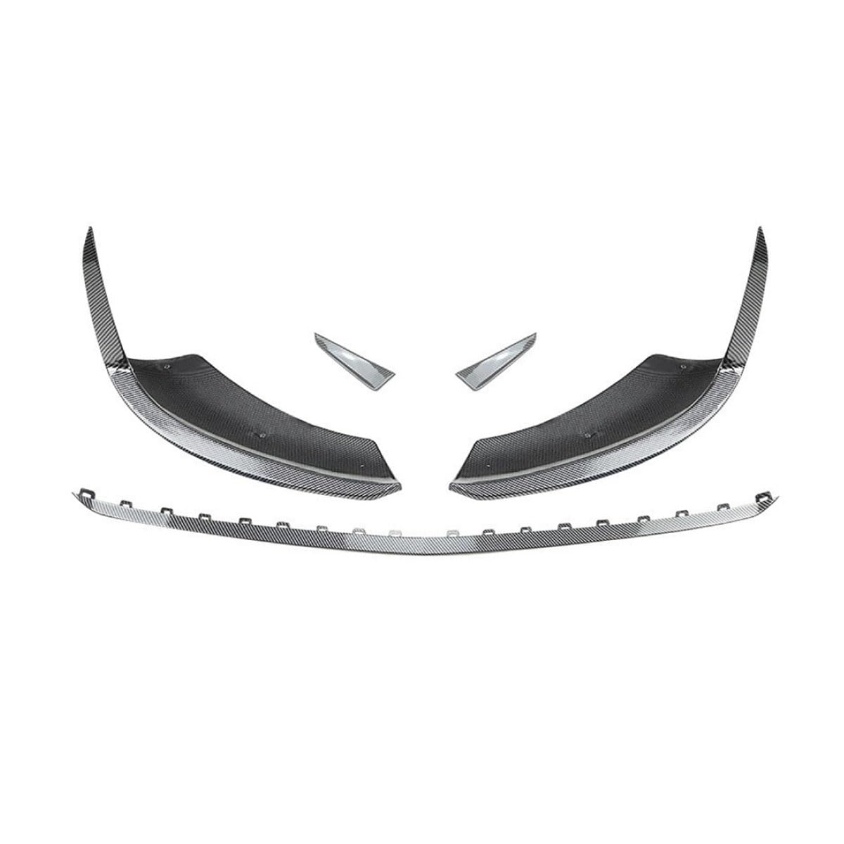 Auto Frontspoiler Frontlippe Spoiler für Benz A-Class w177 Later a200 a35 a180 amg 2023+, Anti Kollision Frontstoßstange Spoiler Body Kit, Auto Mods Exterieur,B-Carbon Fiber von YTECAPM