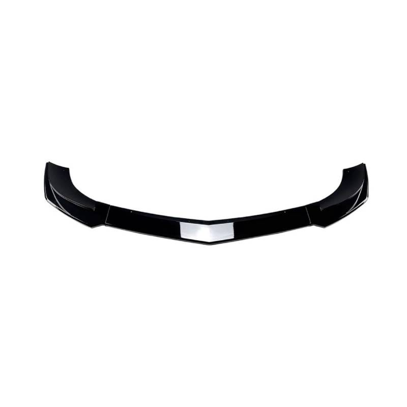 Auto Frontspoiler Frontlippe Spoiler für Benz C-Class W204 S204 Late AMG Line 2011-2014, Anti Kollision Frontstoßstange Spoiler Body Kit, Auto Mods Exterieur,A-Glossy Black von YTECAPM