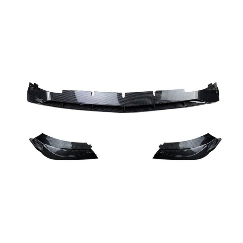Auto Frontspoiler Frontlippe Spoiler für Benz C-Class W206 C200 C260 2022+ AMG, Anti Kollision Frontstoßstange Spoiler Body Kit, Auto Mods Exterieur,B-Carbon Fiber von YTECAPM