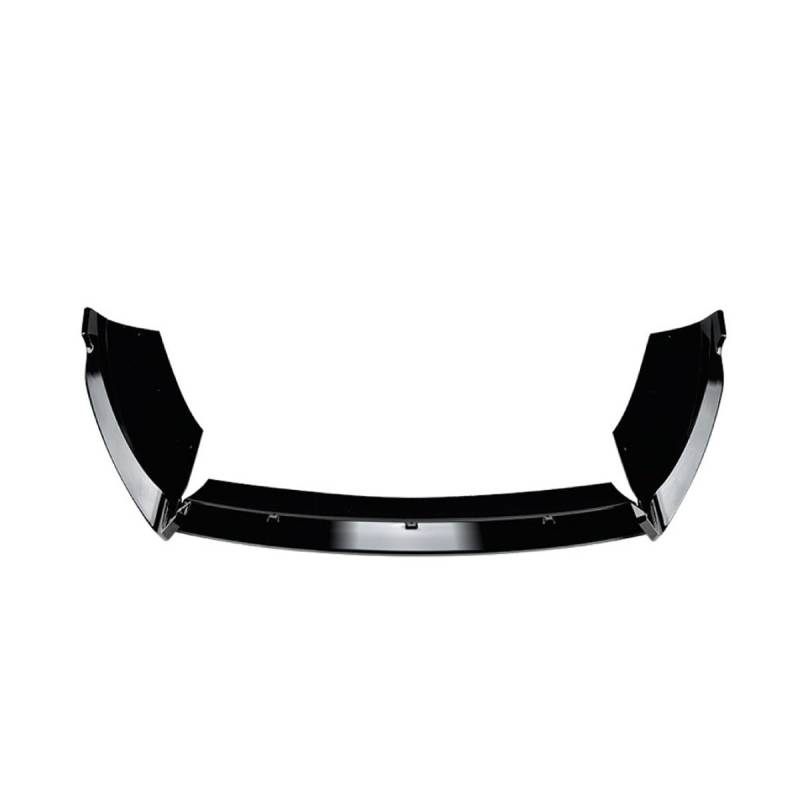 Auto Frontspoiler Frontlippe Spoiler für Ford Fiesta MK6 ST 2012-2017, Anti Kollision Frontstoßstange Spoiler Body Kit, Auto Mods Exterieur,A-Glossy Black von YTECAPM