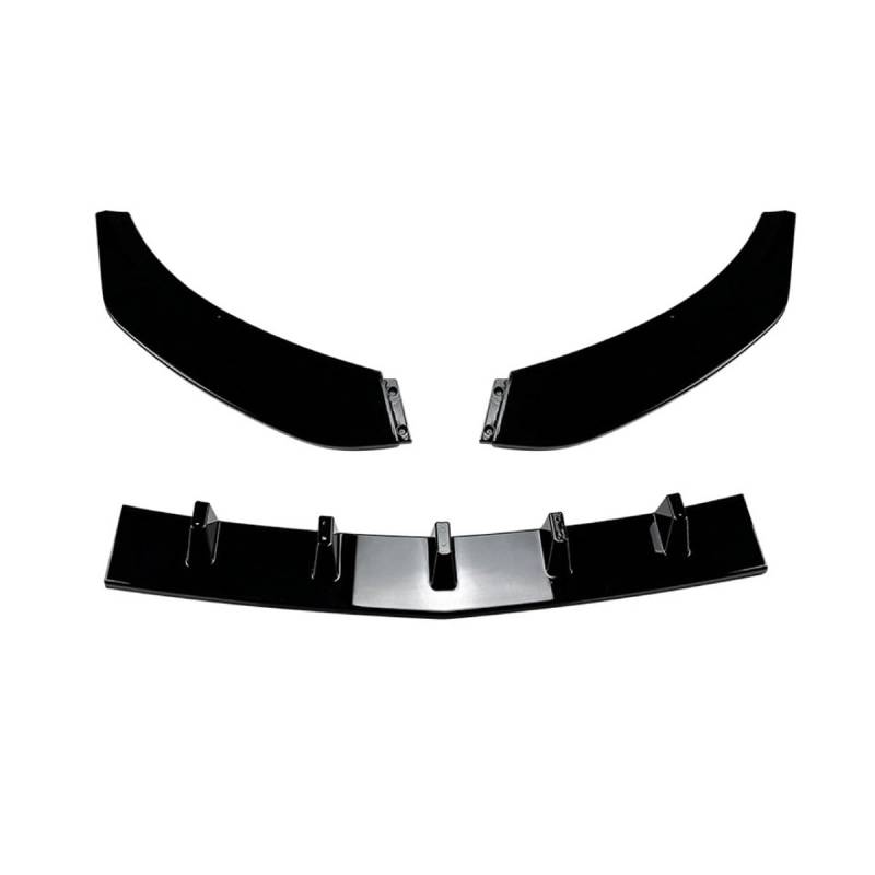 Frontschürze Lip Body Kit für Benz CLA-Class C117 CLA200 260 CLA45 2016-2019, FrontstoßStange Splitter FrontstoßStangenlippe Autoantikollisionsschutz,A-Glossy Black von YTECAPM