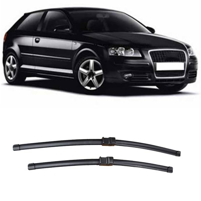 Scheibenwischerblätter für Audi A3 8P 2003-2004 24"+19" Frontscheibe Wischerblätter Autofrontbürsten Fenster Windschutzscheibe Scheibenwischer von YTECAPM
