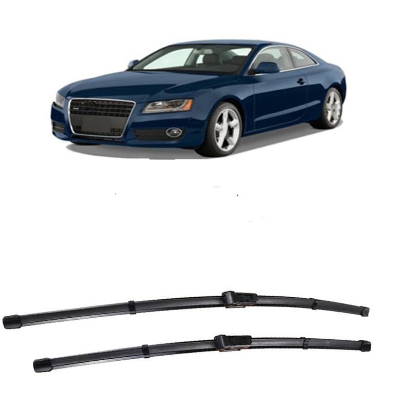 Scheibenwischerblätter für Audi A5 2008-2016 24"+20" Frontscheibe Wischerblätter Autofrontbürsten Fenster Windschutzscheibe Scheibenwischer von YTECAPM