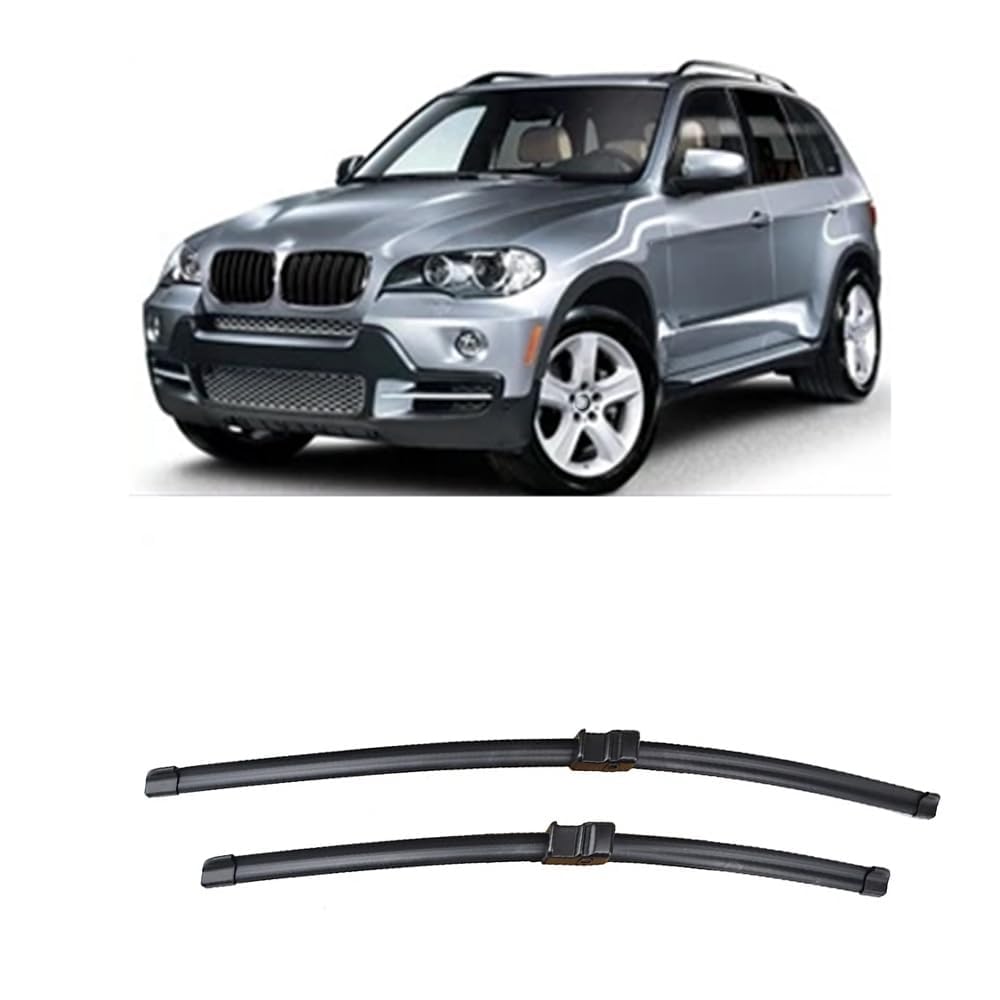 Scheibenwischerblätter für BMW X5 E70 2006-2011 24"+20" Frontscheibe Wischerblätter Autofrontbürsten Fenster Windschutzscheibe Scheibenwischer Scheibenwischerblätter für BMW X5 E70 2006-2011 24"+20" Frontscheibe Wischerblätter Autofrontbürsten Fenster Windschutzscheibe Scheibenwischer von YTECAPM