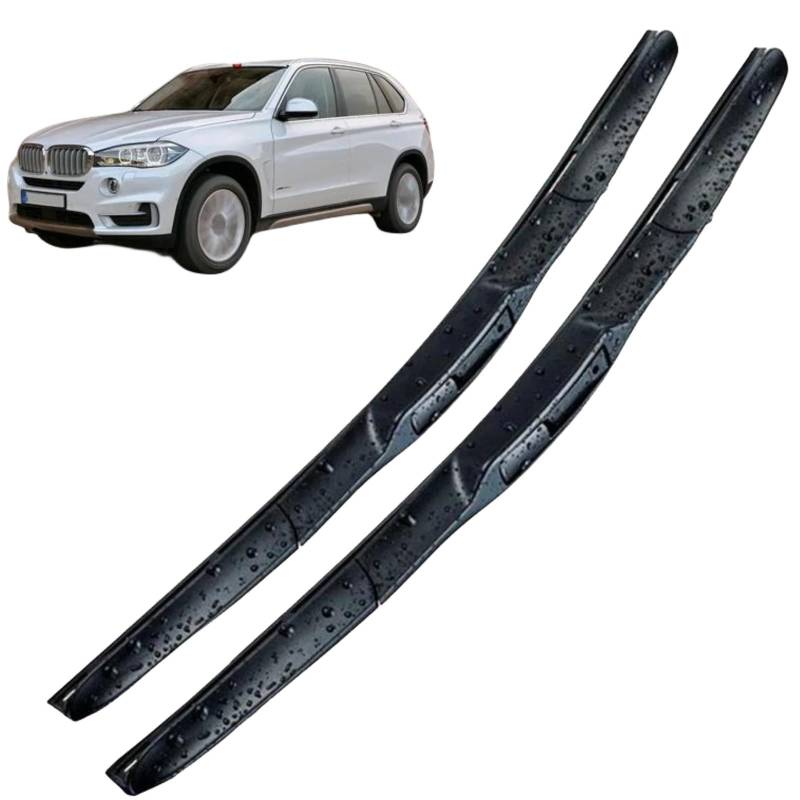 Scheibenwischerblätter für BMW X5 F15 2013–2018,24"+20" Frontscheibe Wischerblätter Autofrontbürsten Fenster Windschutzscheibe Scheibenwischer von YTECAPM
