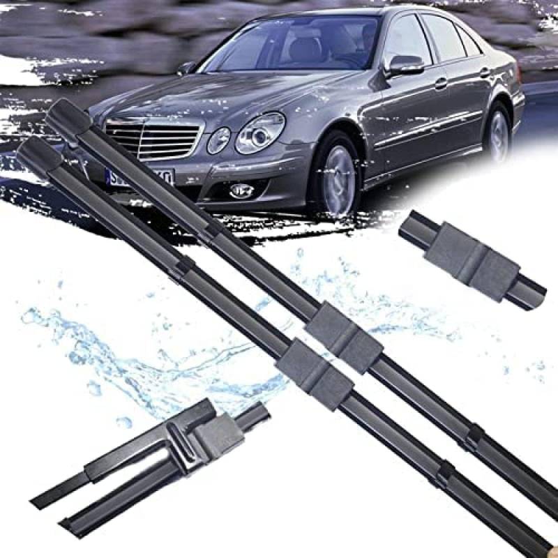Scheibenwischerblätter für Benz Clase E W211 E200 E250 E270 E280 E300 E320 E350 E400 E420 E450 2002~2009 Frontscheibe Wischerblätter Autofrontbürsten Fenster Windschutzscheibe Scheibenwischer von YTECAPM