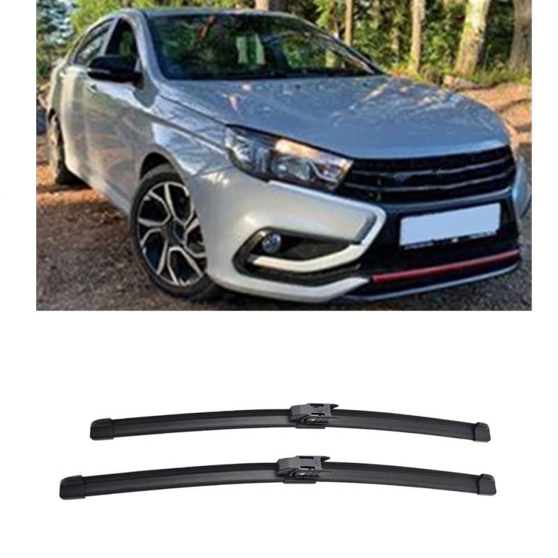 Scheibenwischerblätter für Lada Vesta 2019-2023 24"+18" Frontscheibe Wischerblätter Autofrontbürsten Fenster Windschutzscheibe Scheibenwischer von YTECAPM