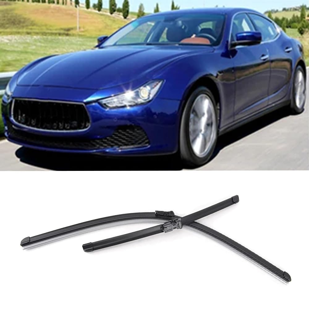 Scheibenwischerblätter für Maserati Ghibli 2013-2018 26"+18" Frontscheibe Wischerblätter Autofrontbürsten Fenster Windschutzscheibe Scheibenwischer Scheibenwischerblätter für Maserati Ghibli 2013-2018 26"+18" Frontscheibe Wischerblätter Autofrontbürsten Fenster Windschutzscheibe Scheibenwischer von YTECAPM