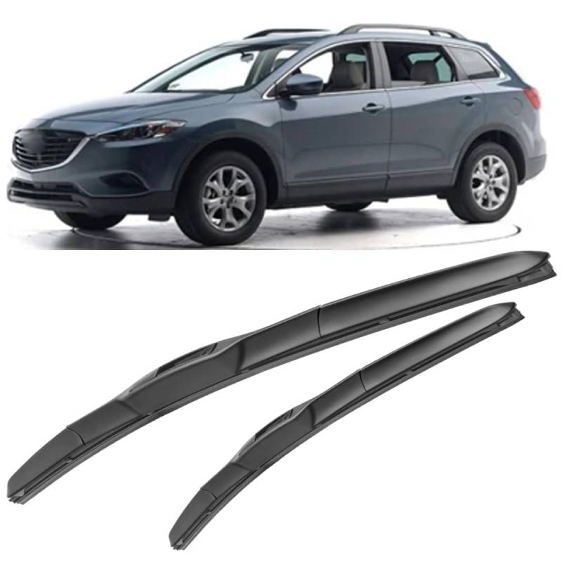 Scheibenwischerblätter für Mazda CX-9 2006-2015 26"+16" Frontscheibe Wischerblätter Autofrontbürsten Fenster Windschutzscheibe Scheibenwischer von YTECAPM