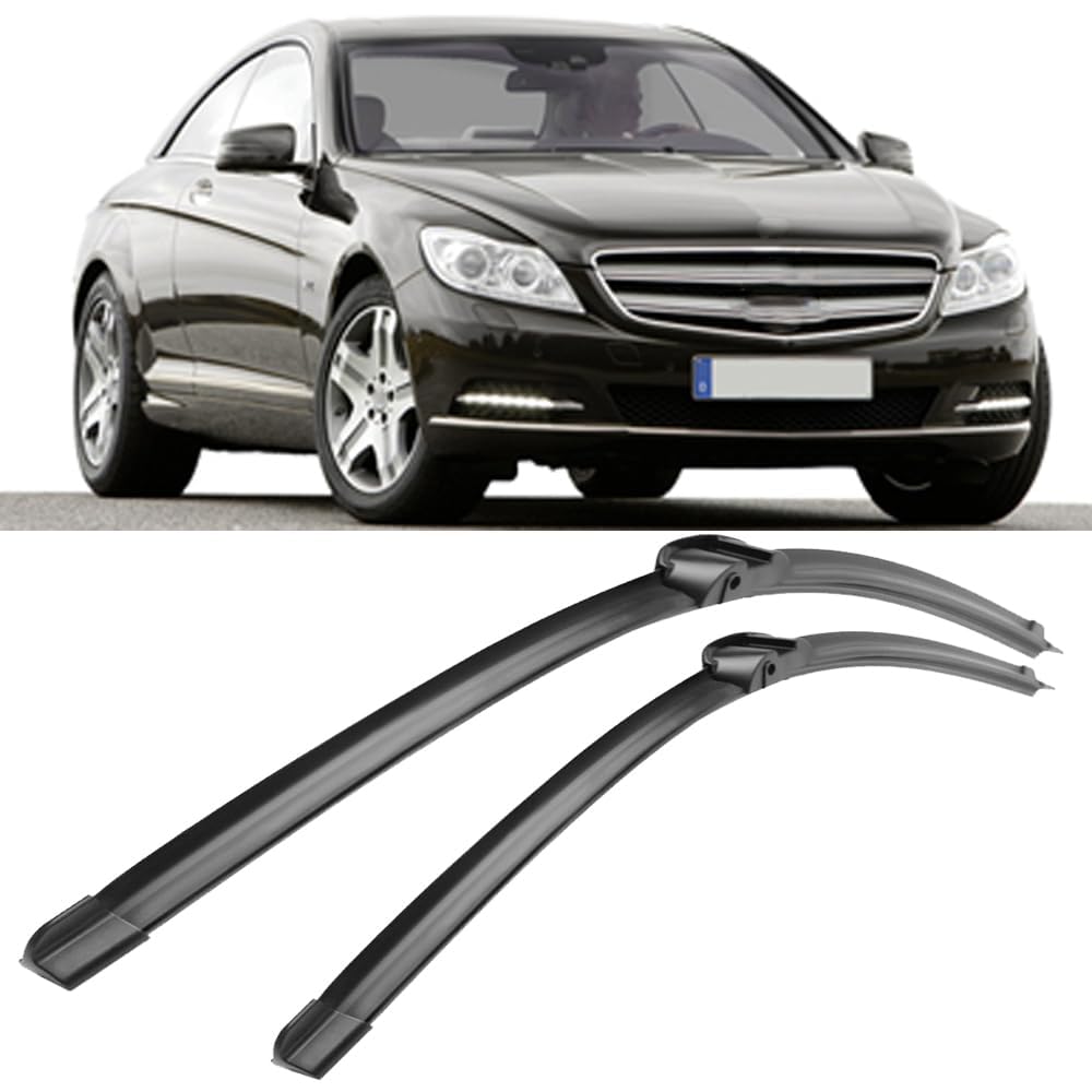 Scheibenwischerblätter für Mercedes Benz CL-Class W216 2006-2011 27"+27" Frontscheibe Wischerblätter Autofrontbürsten Fenster Windschutzscheibe Scheibenwischer Scheibenwischerblätter für Mercedes Benz CL-Class W216 2006-2011 27"+27" Frontscheibe Wischerblätter Autofrontbürsten Fenster Windschutzscheibe Scheibenwischer von YTECAPM