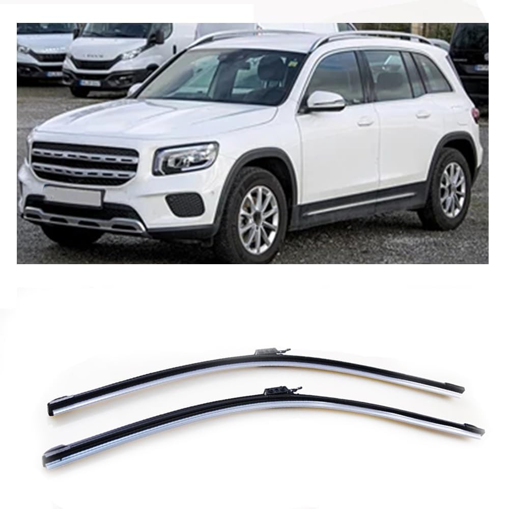 Scheibenwischerblätter für Mercedes Benz GLB Class X247 2019-2023 24"+22" Frontscheibe Wischerblätter Autofrontbürsten Fenster Windschutzscheibe Scheibenwischer Scheibenwischerblätter für Mercedes Benz GLB Class X247 2019-2023 24"+22" Frontscheibe Wischerblätter Autofrontbürsten Fenster Windschutzscheibe Scheibenwischer von YTECAPM