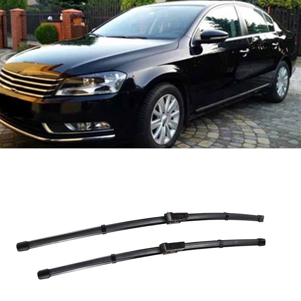 Scheibenwischerblätter für Passat B7 2012-2015 24"+19" Frontscheibe Wischerblätter Autofrontbürsten Fenster Windschutzscheibe Scheibenwischer Scheibenwischerblätter für Passat B7 2012-2015 24"+19" Frontscheibe Wischerblätter Autofrontbürsten Fenster Windschutzscheibe Scheibenwischer von YTECAPM