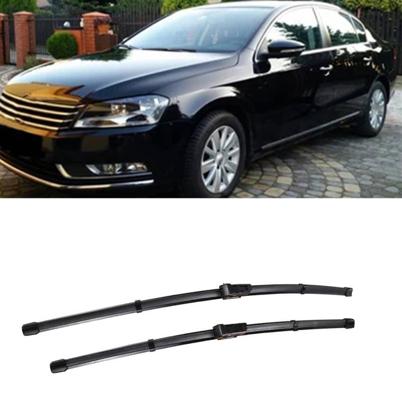 Scheibenwischerblätter für Passat B7 2012-2015 24"+19" Frontscheibe Wischerblätter Autofrontbürsten Fenster Windschutzscheibe Scheibenwischer von YTECAPM