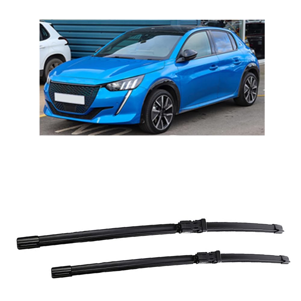 Scheibenwischerblätter für Peugeot 208 P21 MK2 2019-2023 24''+16" Frontscheibe Wischerblätter Autofrontbürsten Fenster Windschutzscheibe Scheibenwischer Scheibenwischerblätter für Peugeot 208 P21 MK2 2019-2023 24''+16" Frontscheibe Wischerblätter Autofrontbürsten Fenster Windschutzscheibe Scheibenwischer von YTECAPM