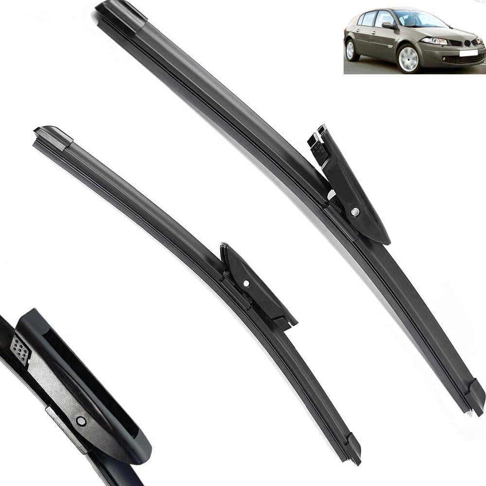 Scheibenwischerblätter für Renault Megane 2 MK2 2002-2008 24"+18" Frontscheibe Wischerblätter Autofrontbürsten Fenster Windschutzscheibe Scheibenwischer Scheibenwischerblätter für Renault Megane 2 MK2 2002-2008 24"+18" Frontscheibe Wischerblätter Autofrontbürsten Fenster Windschutzscheibe Scheibenwischer von YTECAPM