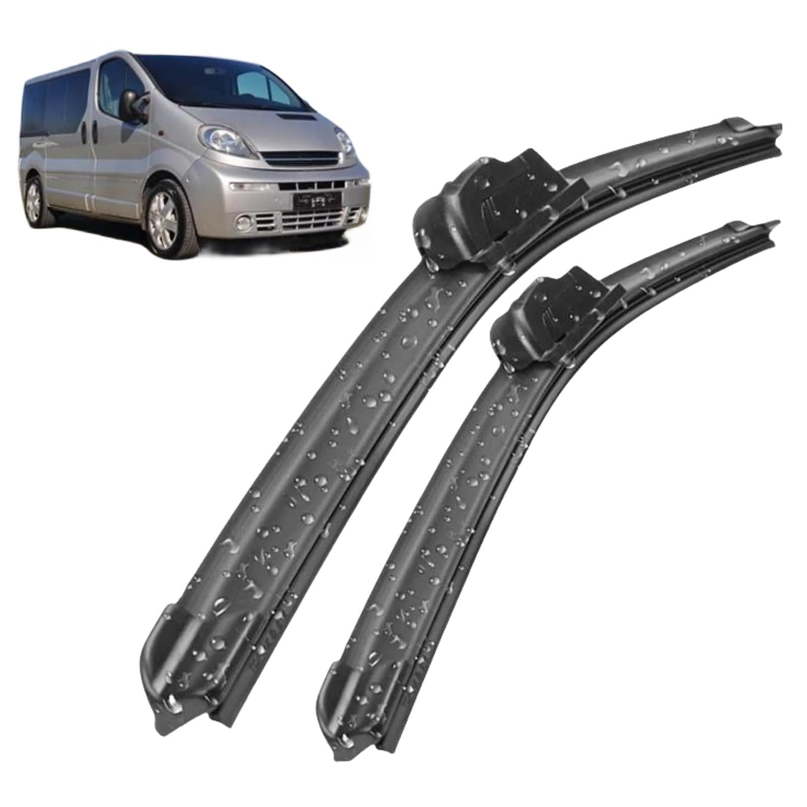 Scheibenwischerblätter für Renault Trafic X83 2001–2014,24"+21" Frontscheibe Wischerblätter Autofrontbürsten Fenster Windschutzscheibe Scheibenwischer Scheibenwischerblätter für Renault Trafic X83 2001–2014,24"+21" Frontscheibe Wischerblätter Autofrontbürsten Fenster Windschutzscheibe Scheibenwischer von YTECAPM