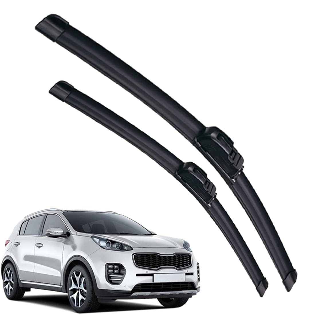 Scheibenwischerblätter für Sportage QL 2016-2019 Frontscheibe Wischerblätter Autofrontbürsten Fenster Windschutzscheibe Scheibenwischer Scheibenwischerblätter für Sportage QL 2016-2019 Frontscheibe Wischerblätter Autofrontbürsten Fenster Windschutzscheibe Scheibenwischer von YTECAPM