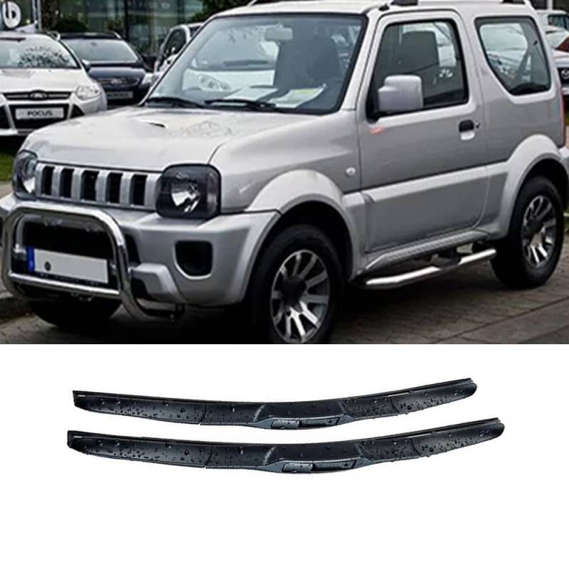 Scheibenwischerblätter für Suzuki Jimny 2008-2018 18"+16" Frontscheibe Wischerblätter Autofrontbürsten Fenster Windschutzscheibe Scheibenwischer von YTECAPM