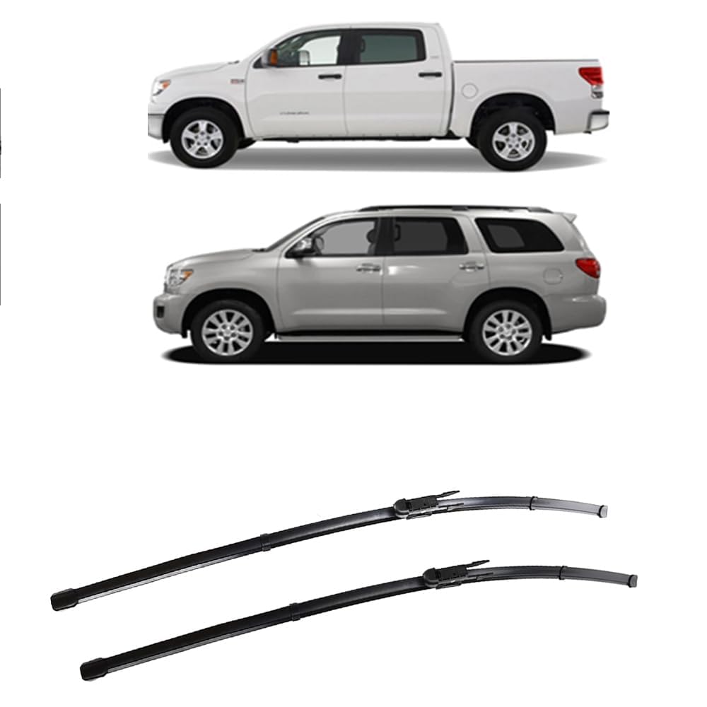 Scheibenwischerblätter für Toyota Tundra Sequoia 2007-2020 26"+23" Frontscheibe Wischerblätter Autofrontbürsten Fenster Windschutzscheibe Scheibenwischer Scheibenwischerblätter für Toyota Tundra Sequoia 2007-2020 26"+23" Frontscheibe Wischerblätter Autofrontbürsten Fenster Windschutzscheibe Scheibenwischer von YTECAPM