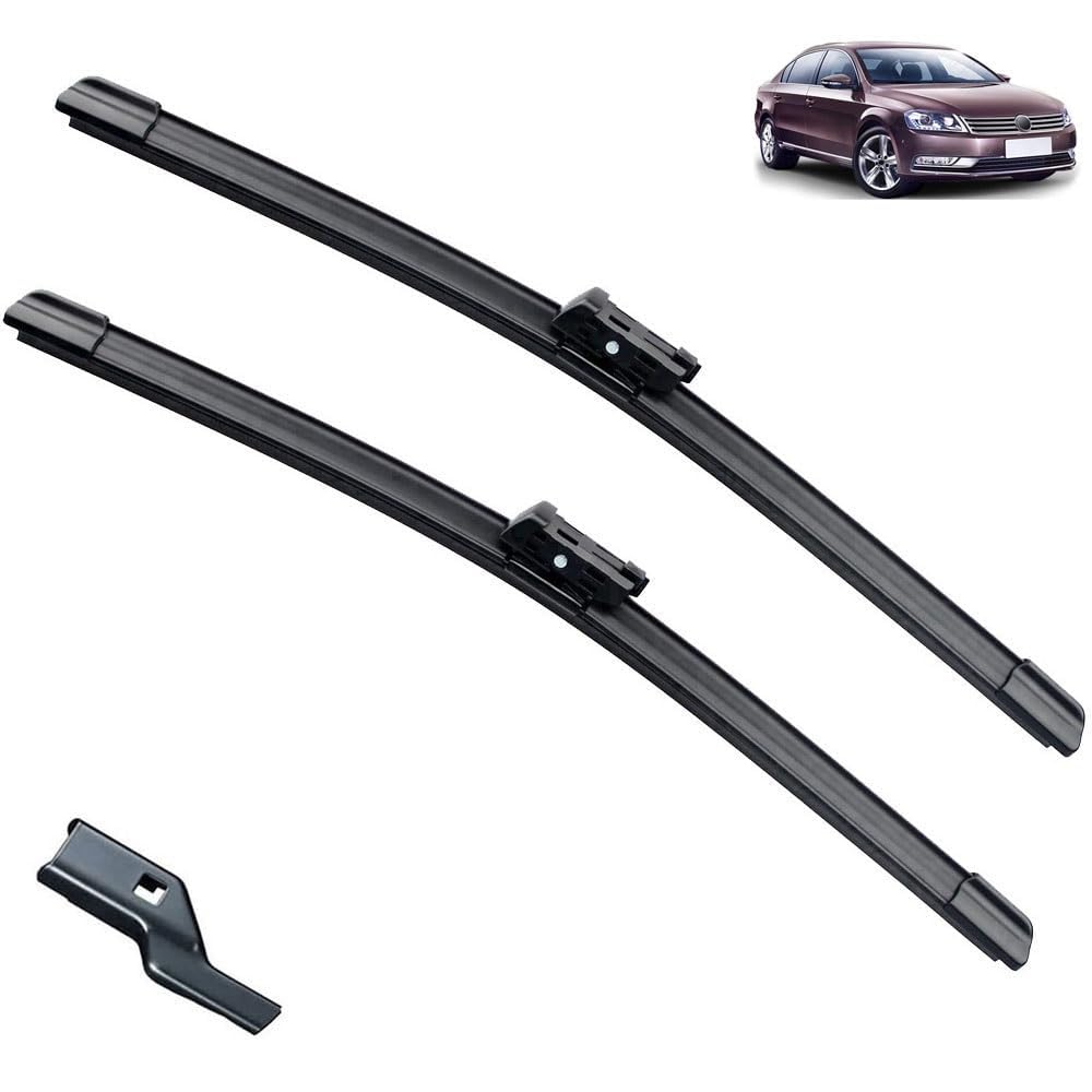 Scheibenwischerblätter für VW Passat B7 2012 2013 2014 2015 24"+19" Frontscheibe Wischerblätter Autofrontbürsten Fenster Windschutzscheibe Scheibenwischer Scheibenwischerblätter für VW Passat B7 2012 2013 2014 2015 24"+19" Frontscheibe Wischerblätter Autofrontbürsten Fenster Windschutzscheibe Scheibenwischer von YTECAPM