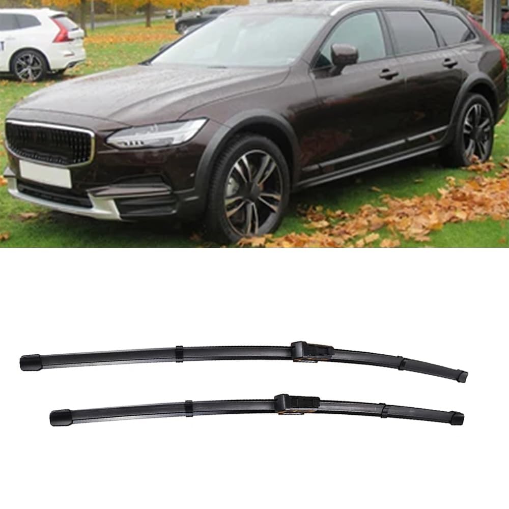 Scheibenwischerblätter für Volvo V90 2016-2023 24"+20" Frontscheibe Wischerblätter Autofrontbürsten Fenster Windschutzscheibe Scheibenwischer Scheibenwischerblätter für Volvo V90 2016-2023 24"+20" Frontscheibe Wischerblätter Autofrontbürsten Fenster Windschutzscheibe Scheibenwischer von YTECAPM