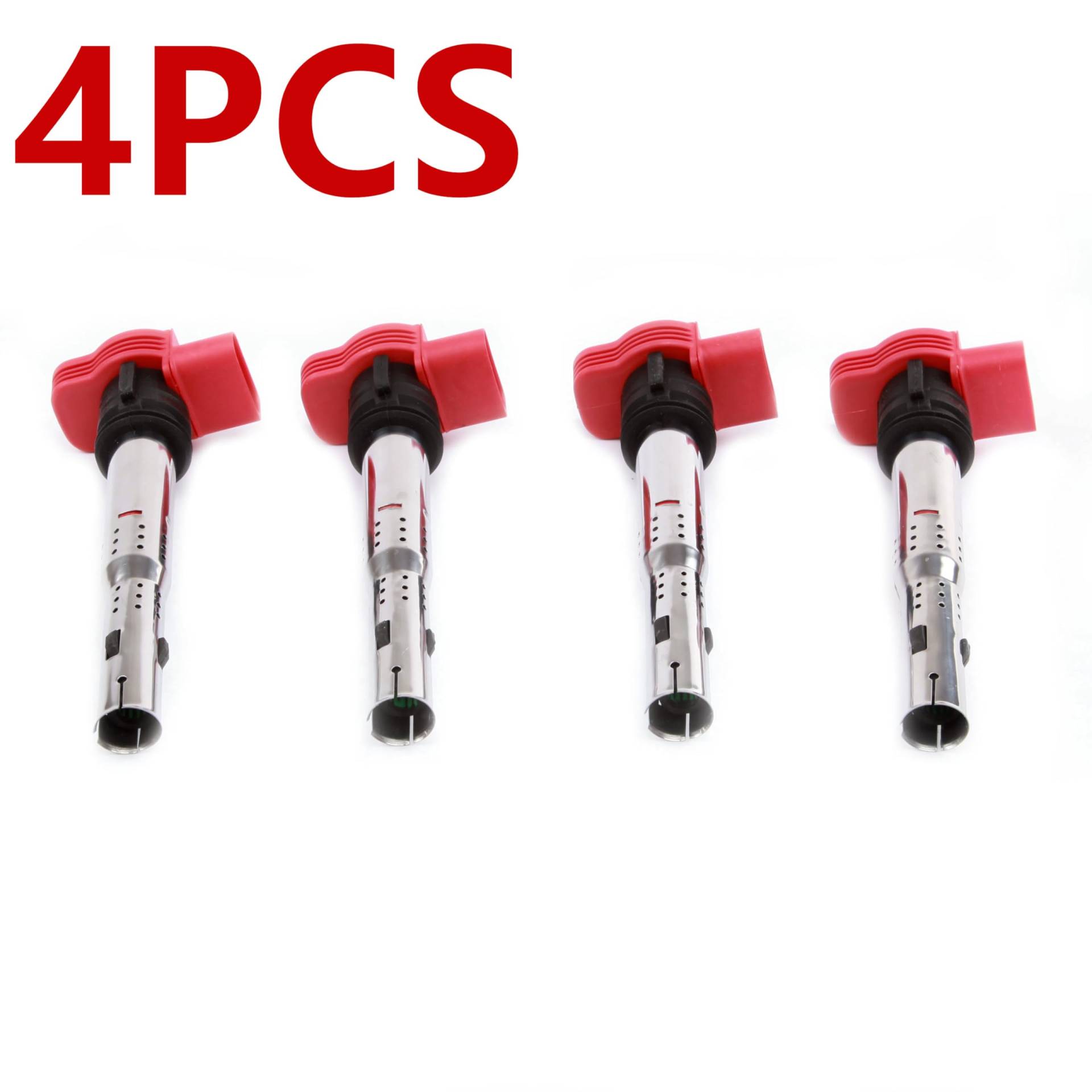 06C905115A 06C905115F UF-483 Rotes Zündsystem Zündspulen/Passend for VW Jetta MK4 Bora Golf MK4 Passat B5 Audi A4 A6 A6 Quattro(4PCS) von YTRAVHI