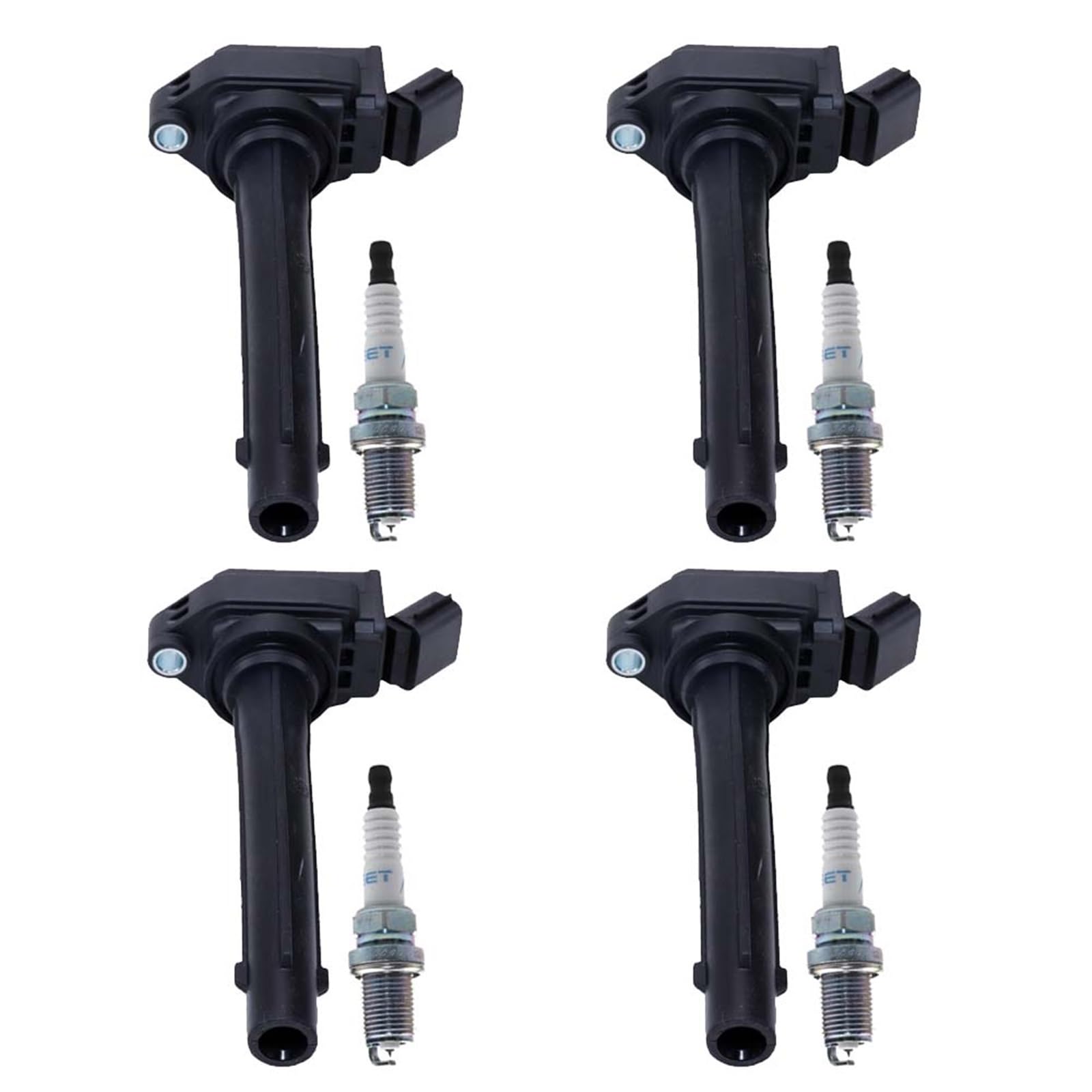 4 stücke Zündspule & Zündkerze/Fit for GEELY EMGRAND GT 2,4 L 2014 2015 2016 2017 2018 2019 BORUI ATLAS 2,0 L Sapre Teile F01R00A072 von YTRAVHI